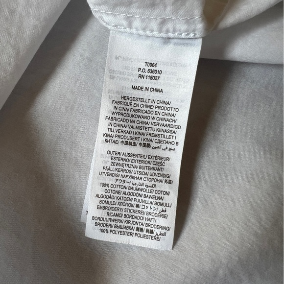 Boden Embroidered Peasant Blouse 100% Cotton Size 6 medium - Picture 6 of 8